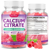 BVIVLOO Calcium Citrate Gummies front view with packaging