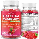 BVIVLOO Calcium Gummies 1000mg front view