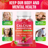 BVIVLOO Calcium Gummies with Vitamin D3 & K2
