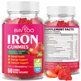 BVIVLOO Iron Gummies front view packaging
