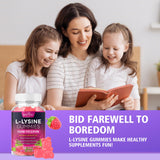 BVIVLOO L-Lysine Gummies 1000mg bottle with cap open