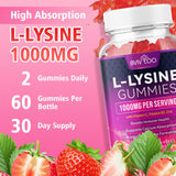 BVIVLOO L-Lysine Gummies 1000mg opened bottle