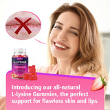 BVIVLOO L-Lysine Gummies in a bowl with fresh berries