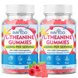 BVIVLOO L-Theanine Gummies 400mg raspberry flavour front view
