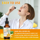 BVIVLOO Magnesium Drops 272g with a glass of water