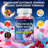 BVIVLOO Magnesium Glycinate Gummies 60 count bottle
