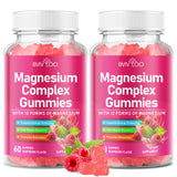 BVIVLOO Magnesium Gummies front view with Raspberry flavour