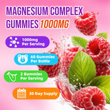 BVIVLOO Magnesium Gummies label with 12-in-1 formula