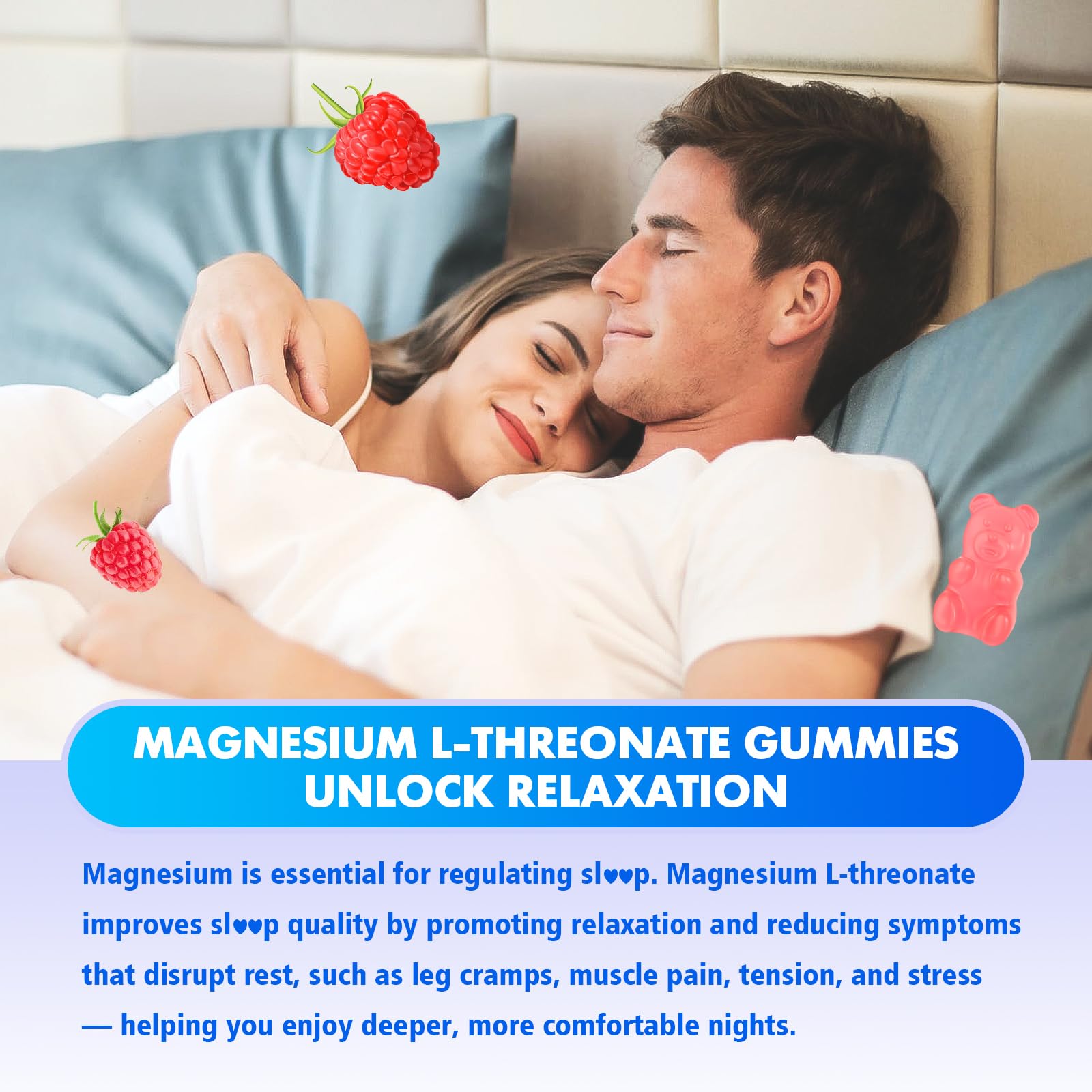 BVIVLOO Magnesium L-Threonate Gummies in a bowl