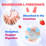 BVIVLOO Magnesium L-Threonate Gummies with a measuring spoon