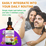 BVIVLOO Milk Thistle 2000mg 60ml bottle with measuring spoon