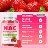 BVIVLOO NAC Gummies with a measuring spoon