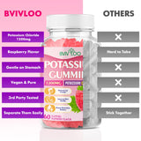 BVIVLOO Potassium Chloride Gummies with a measuring spoon