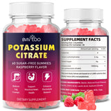 BVIVLOO Potassium Citrate Gummies front view with raspberry flavour