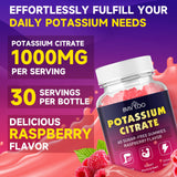 BVIVLOO Potassium Citrate Gummies on a wooden table