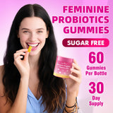 BVIVLOO Women Probiotics Slippery Elm Gummies with tropical fruits