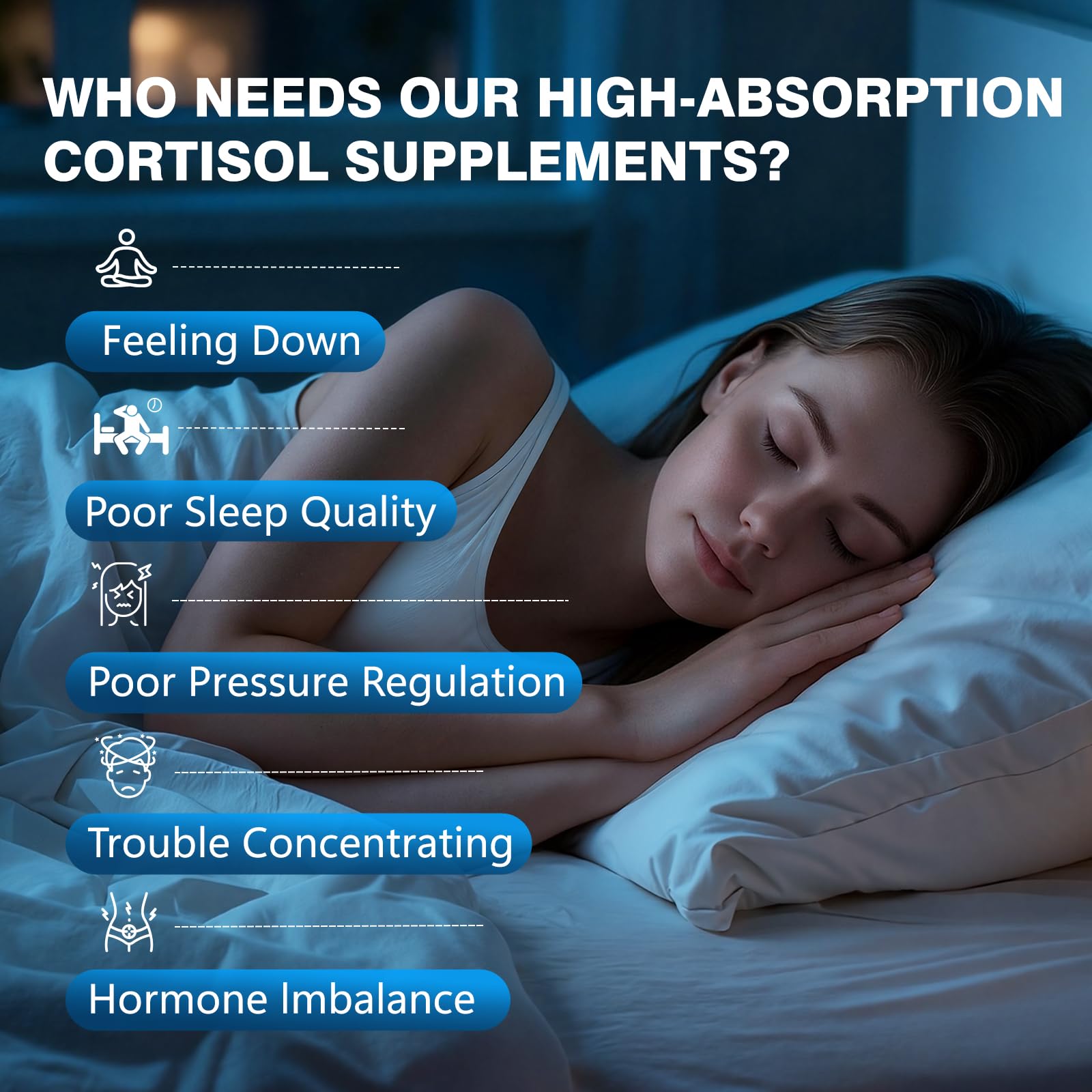 Bvlaue Cortisol Manager 15-in-1 Supplement ingredients list