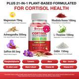 Bvlaue Cortisol Supplements bottle with label showing ingredients
