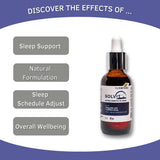BY CARIOLA Solvit Sleep Supplement 2 oz bottle side view