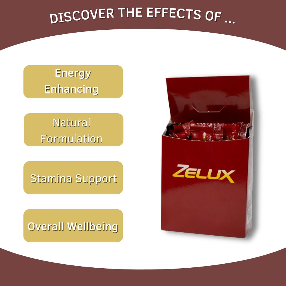 BY CARIOLA Zelux Support Supplement sachets display
