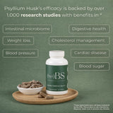 ByeBS daily Support Supplement capsule format on a wooden table