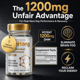 ByeHang Milk Thistle Supplement 1200mg side view showing capsule count
