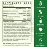 C Calthorvitana Mullein Herbal Supplement capsules on a wooden table
