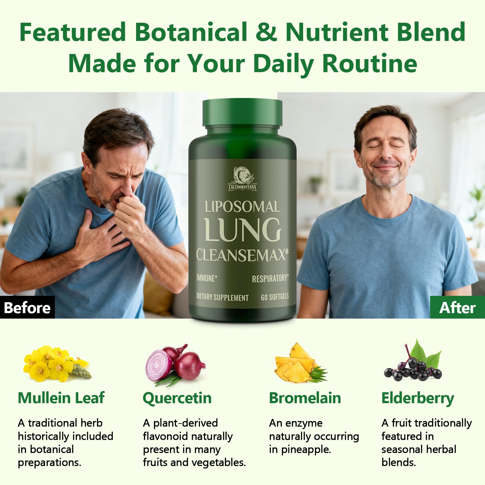 C Calthorvitana Mullein Herbal Supplement packaging