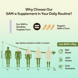 C Calthorvitana SAM-e Blended Vitamin & Mineral Supplement 60 Capsules side view