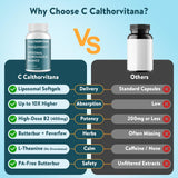 C Calthorvitana supplement ingredients list on packaging