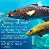 C COLLAZING Marine Collagen Capsules lifestyle scene with a glass of water