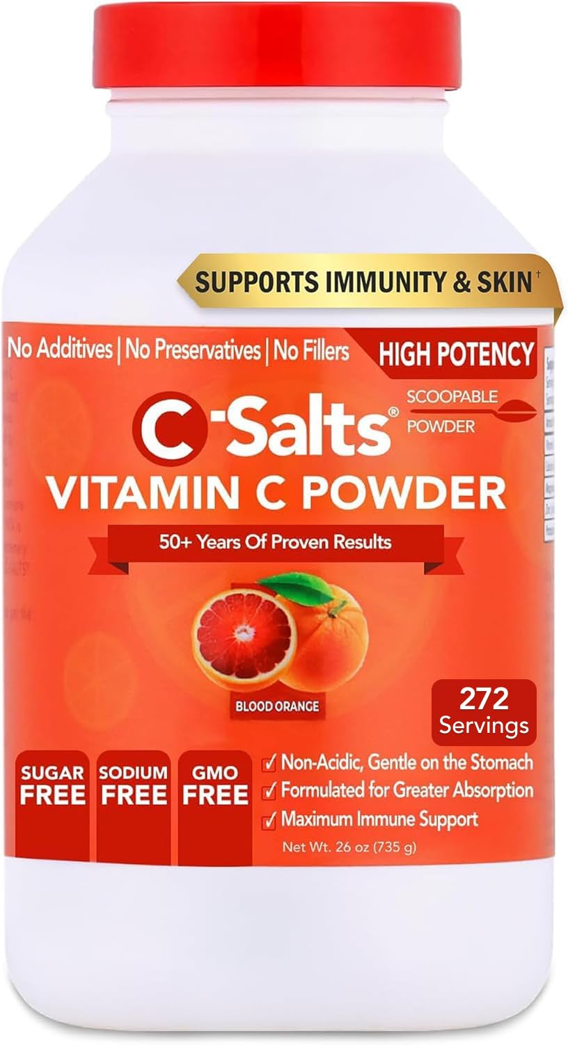 C-Salts Vitamin C Powder 4000mg 735g container front view