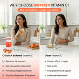 C-Salts Vitamin C Powder 4000mg 735g container side view