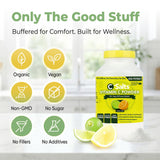 C-Salts Vitamin C Powder 735g mixed in a glass of water