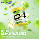 C4 Energy + Aminos 255g in a lifestyle setting