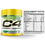 C4 Energy + Aminos 255g nutritional information and ingredients
