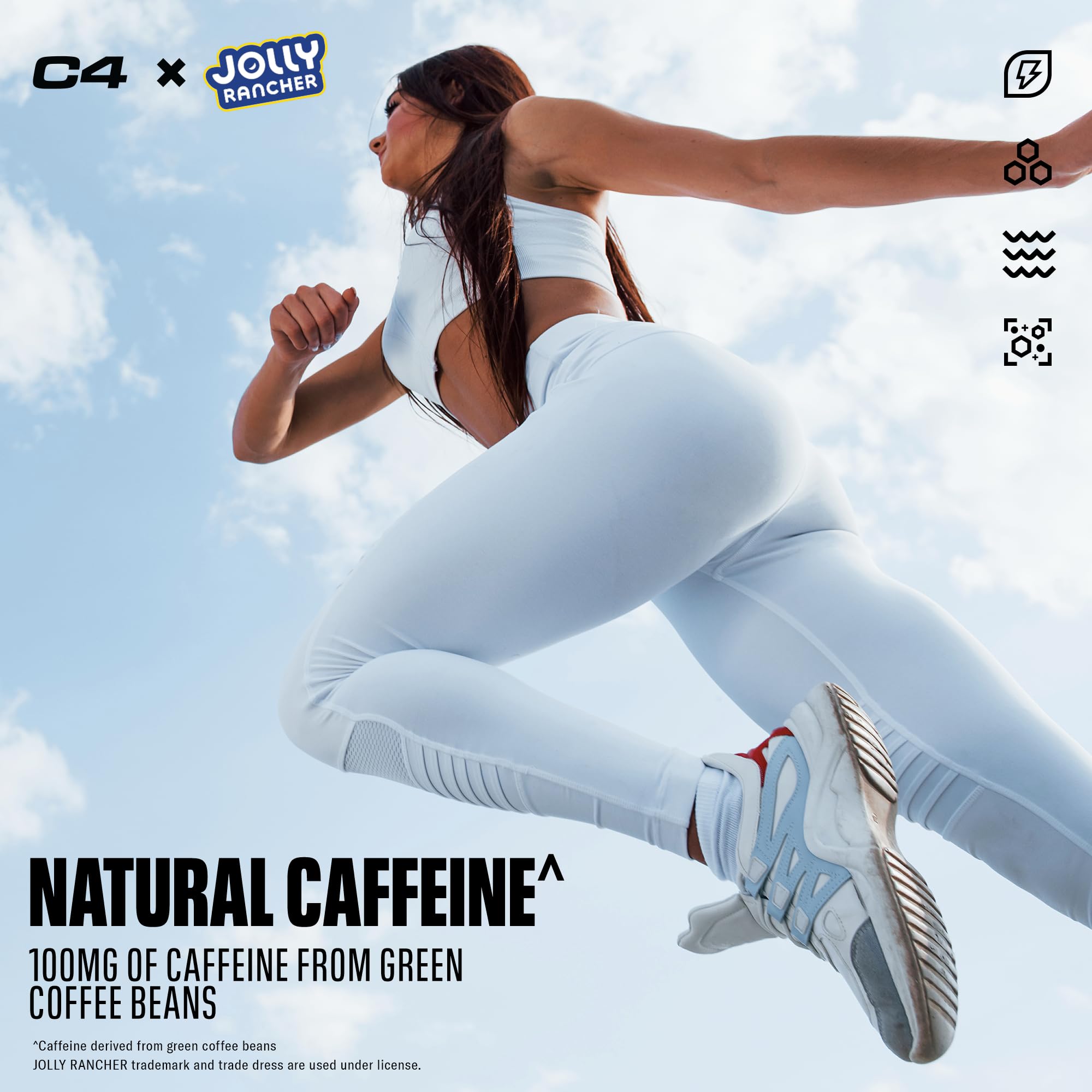 C4 Energy + Aminos 255g scoop with powder