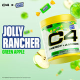 C4 Energy + Aminos 255g with fitness accessories