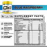 C4 Energy + Aminos 272g side view showing nutritional information