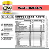 C4 Energy + Aminos 272g side view showing nutritional information