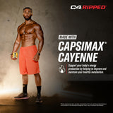 C4 Ripped Pre-Workout Powder 249g Icey Blue Razz flavour