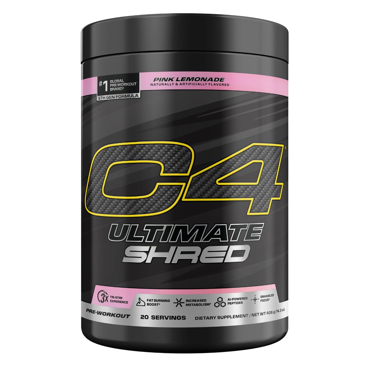 C4 Ultimate Shred Fat Burner 406g front view