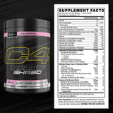 C4 Ultimate Shred Fat Burner 406g nutritional information