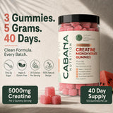 Cabana Nutrition Creatine Gummies close-up of gummies