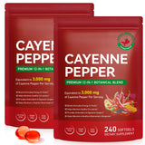Cacukn Cayenne Pepper Supplement 12-in-1 softgel capsules front view