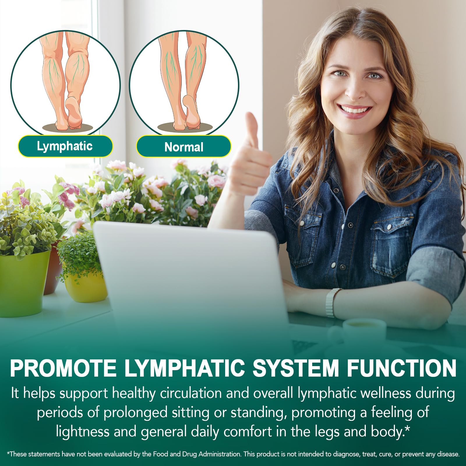 Cacukn Echinacea Lymphatic Support 240 Softgels side view