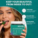 caicieter Hair Gummies opened bottle with gummies