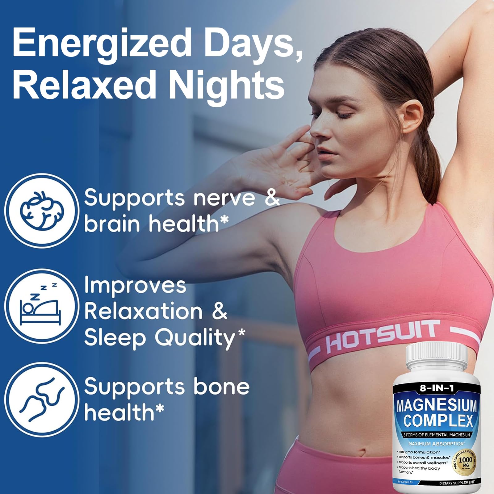 caicieter Magnesium Supplement 8-Form Blend packaging