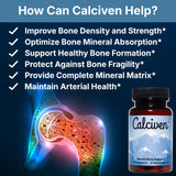 Calciven Bone Support Supplement 50g side view