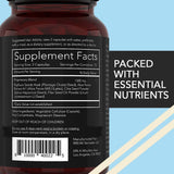California Basics Zero for Him Psyllium Husk Fiber Capsules back view